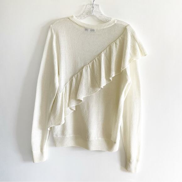 IRO Raja Ecru Ruffle Sweater - Picture 5 of 9
